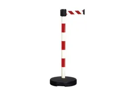 afzetpaal met band,m. 1riem(en),LxB 3m x50mm,paal HxØ 950x50mm