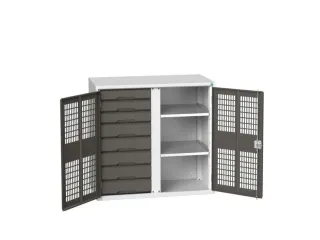 universele kast,HxBxD 1000x1050x550mm,2xStalen bodem,8lade(n) - 1