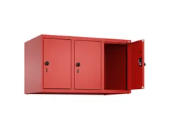 opzetkast,v. locker,3vak.,vak B 300mm,HxBxD 500x900x500mm,draaigrendel