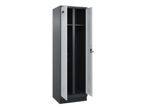 locker voor scheiding van kleding,HxBxD 1950x600x500mm,2vak