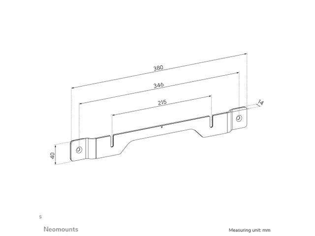 Support mural pour Sonos Ray Neomounts WL30-724WH1 blanc