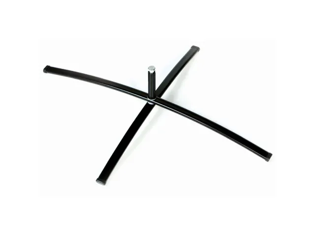 Promotievlag Alu Wind complete set "OUVERT" Geel kruisvoet Zwart