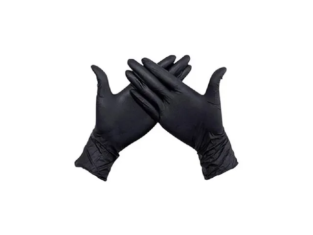 Nitril Handschoenen Extra Dik Zwart Poedervrij Maat M Intco 100 Stuks