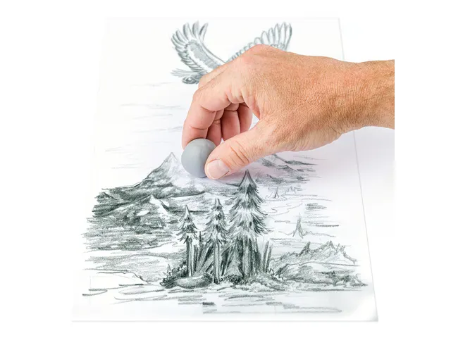 Kneedgum Staedtler grijs 40x40x11mm