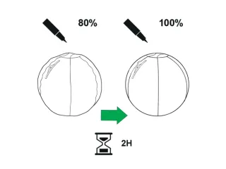 Leitz Ergo actieve zitbal anti-rol met stop-functie 75cm lichtgrijs - 10