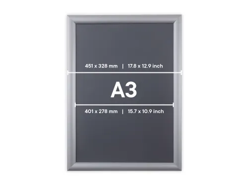 Kliklijst Europel Economy A3 zilver