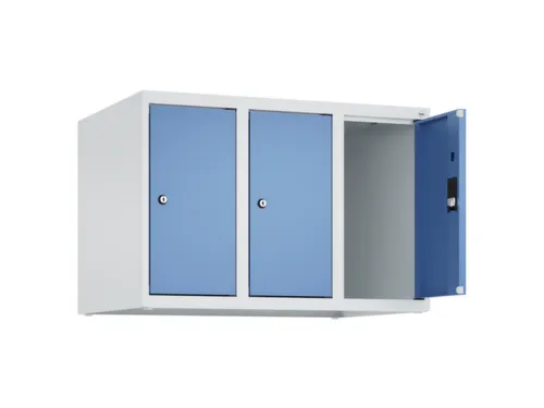 opzetkast,v. locker,3vak.,vak B 250mm,HxBxD 500x750x500mm,vleugeldeur