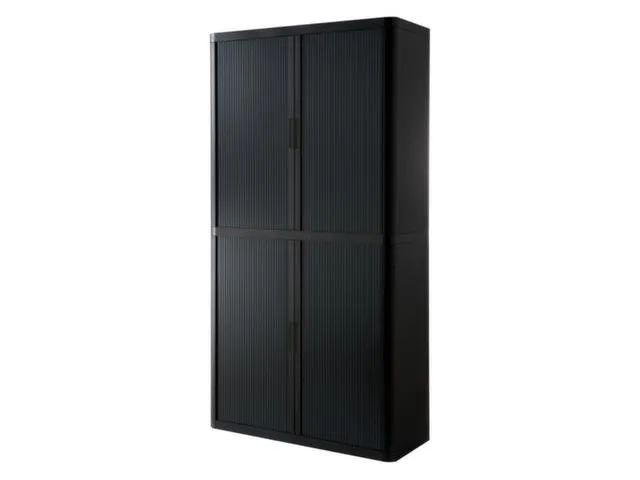 Roldeurkast HxBxD 2040x1100x415mm 4 Oh Zwart