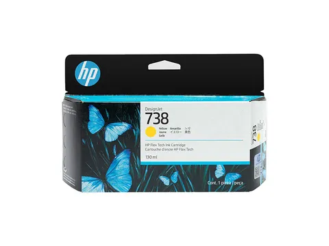 HP 738 498N7A inktcartridge Geel