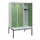 locker met bank,HxBxD 1950x1200x815mm,3vak,vak B 400mm,cilinderslot