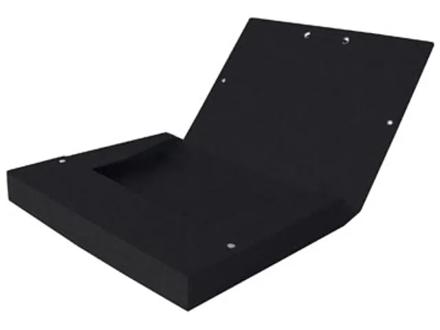 Elba Elastobox Oxford Top File+ A4 Rug 25mm Zwart karton
