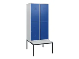 Dubbeldekse dekenkist,HxBxD 1950x800x815mm,2x2vak.,vak B 400mm