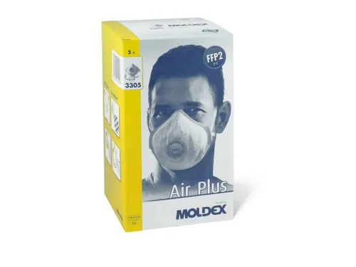 Moldex herbruikbaar stofmasker Air Plus FFP2 R D Ventex Klima-ventiel