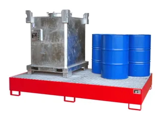 opvangbak,v. 2xIBC/10x200l vaten,opvangvol. 1000l - 3