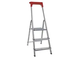 aluminium trapladder,eenzijdig,3treden,Stand H 0,57m,balk L 1,25m