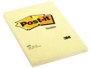 Memoblok Post-it 659 102x152mm geel - 1