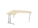 bureau in vrije vorm,HxBxD 740x1600x1400mm,vrije vorm,NE-esdoorn