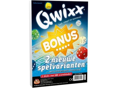 White Goblin Qwixx Bonus dobbelspel, 2 extra scorebloks
