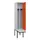 locker met bank,voor scheiding van kleding,HxBxD 2120x400x815mm,1vak