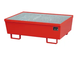 Opvangbak 2x 200l Opvangvol. 225l Rood 415x 1200x 800mm Rooster - 1