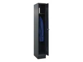 locker,HxBxD 1950x300x500mm,1vak,vak B 300mm,draaigrendel,sokkel - 1