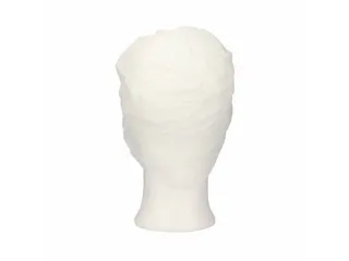 PPnw pet met klep en haaropvang, wit 'snood cap' 1000 Stuks - 4