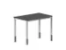 In hoogte verstelbaar bureau,HxBxD 720-840x1000x600mm,MS-donkergrijs