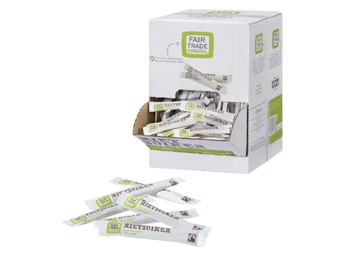 Rietsuikersticks Fairtrade Original 600 stuks