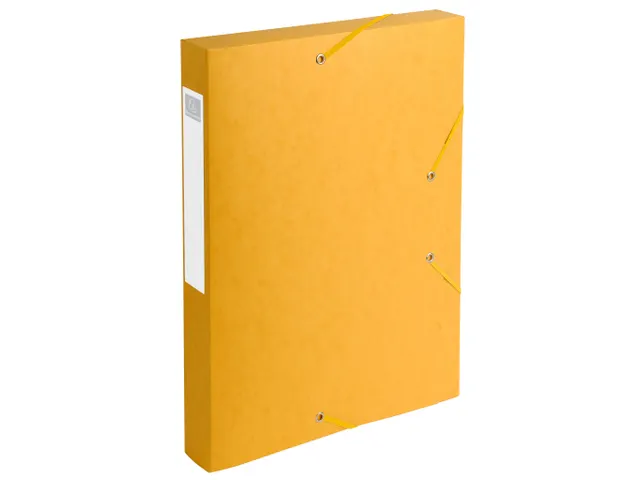Boite de classement Cartobox Dos 40mm Carte lustrée - A4 - Jaune