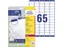 laseretiket Avery 38,1x21,2mm wit 25 vel 65 etiketten per vel