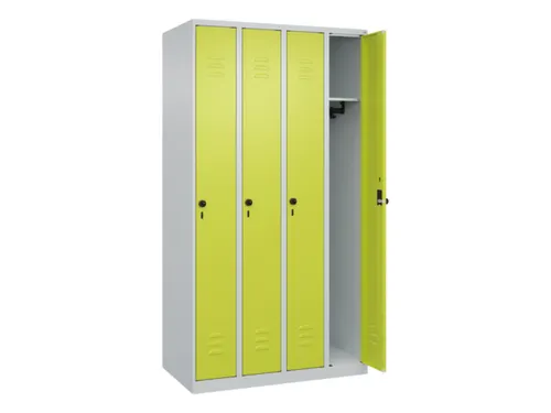 locker,HxBxD 1850x1000x500mm,4vak,vak B 250mm,draaigrendel