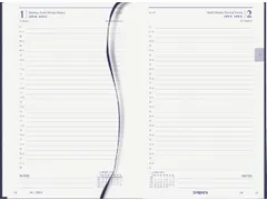 Agenda 2027 Brepols Saturnus Luxe 1dag/1pagina blauw