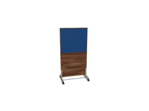 scheidingswand,HxB 1545x800mm,NP-tiepolo nut,BN6016-blauw