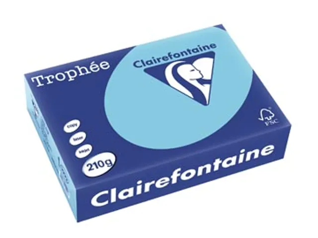 Trophée Pastel gekleurd papier A4 210 gram 250vel Helblauw