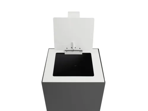 V-Part Top met klepdeksel voor Modulaire Afvalbak 85 en 90 L Wit