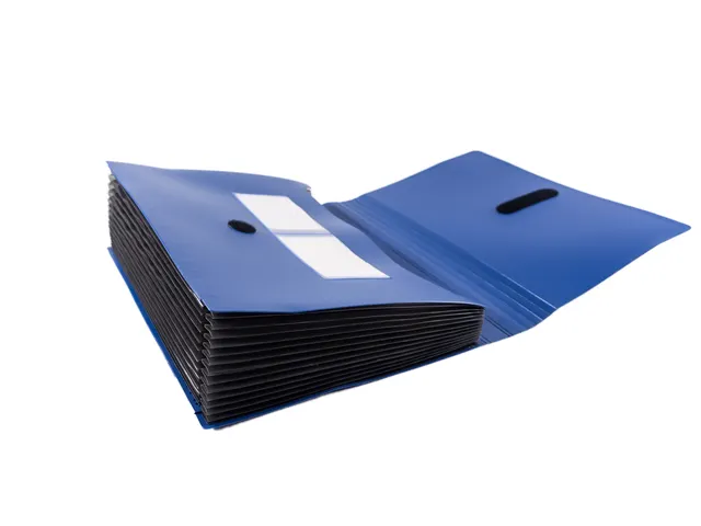 Documentenmap Accordeon Blauw 12-Vaks