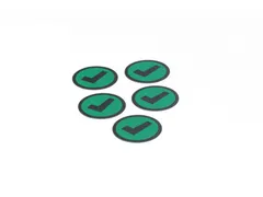 Impressiemagneetfolie Check Groen Ø50mm x 0,85mm