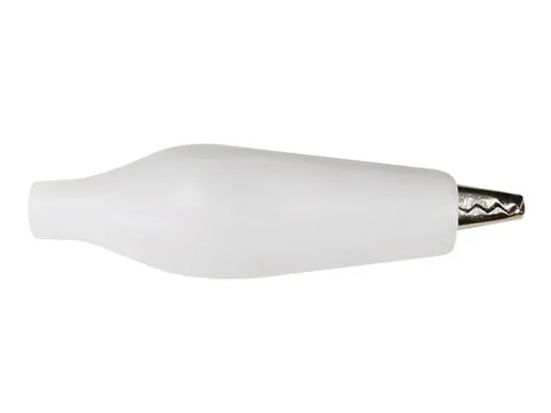 Geisoleerde Krokodillenklem 27mm - WIT