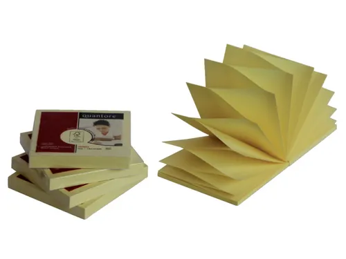 Memoblok Quantore Z-Note 76x76mm geel