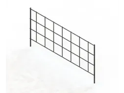 afschermrooster,v. inhaakstelling,HxD 150x400mm,vrijstaand,staal