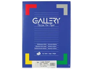 Gallery Witte Etiketten 99.1x38.1 mm Ronde Hoeken - 1