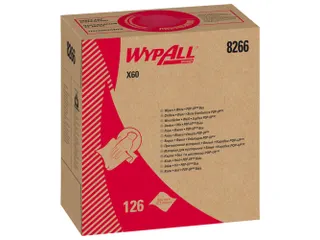 WypAll 8266 doek X60 Hydroknit 1-laags blauw 1260 Stuks - 3