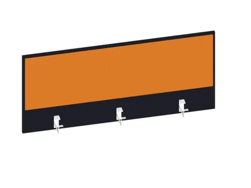 baliepaneel,v. bureau,aanbouw achter,B 1200mm,CC-zwart,BN3005-geel