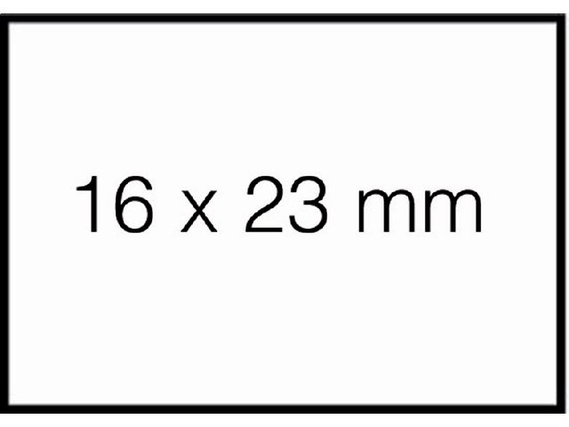 Prijsetiket 16x23mm Sato Duo 20 permanent wit | LabelprinterEtiketten.nl