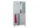 dubbeldekse locker,HxBxD 1850x800x500mm,2x2vak.,RAL7035,front RAL7035