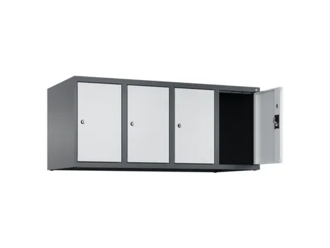 opzetkast,v. locker,4vak.,vak B 300mm,HxBxD 500x1200x500mm
