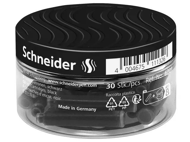 Cartouche d'encre Schneider 30 pces noir