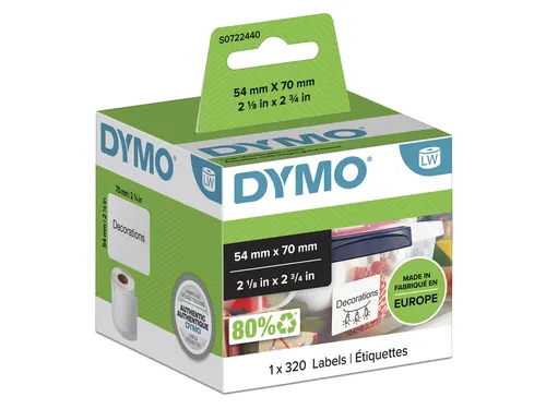 Etiket Dymo 99015 universeel etiket 54x70mm S0722440