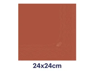 Tork 477838 Cocktailservet Advanced Terracotta 24x24cm - 4
