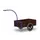 Handtrekwagen 150kg Houten Bak 2 Wielen 700x425mm Luchtbanden
